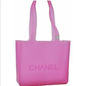 Chanel Rubber Tote Beach Bag